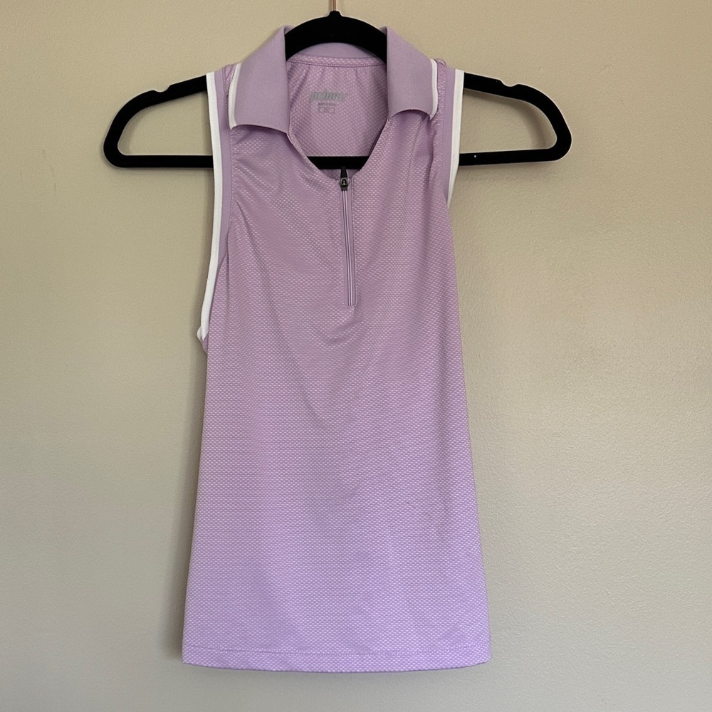 Prince Lavender Zip-Up Tank Top